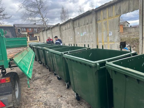 Установка контейнеров для сбора ТКО в п.Сатис